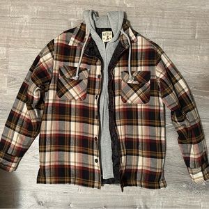 Men’s Medium RedHead Hoodie/Button Up Jacket